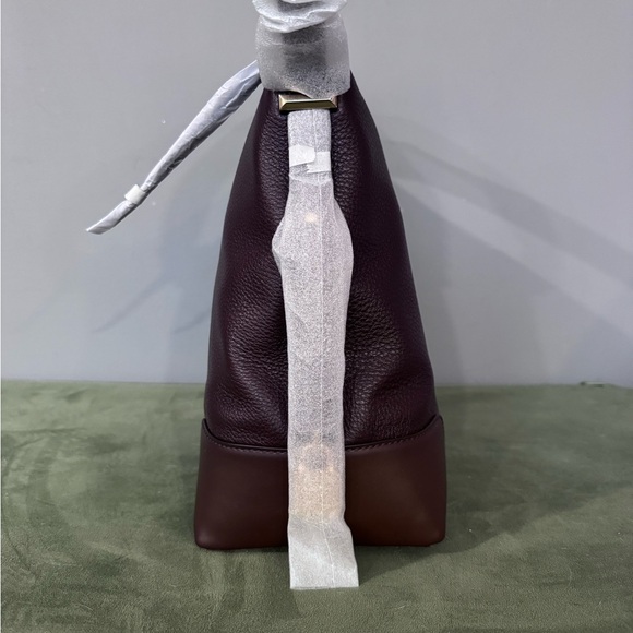 Michael Kors Dark Purple Leather Shoulder Bag - Picture 2 of 6